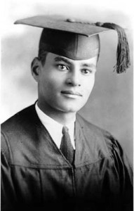 5/Bunche was a gifted student and graduated as the valedictorian of his high school.He worked as a janitor to put himself through UCLA, where he was both a star athlete and, once again, his class valedictorian with a major in International Relations.