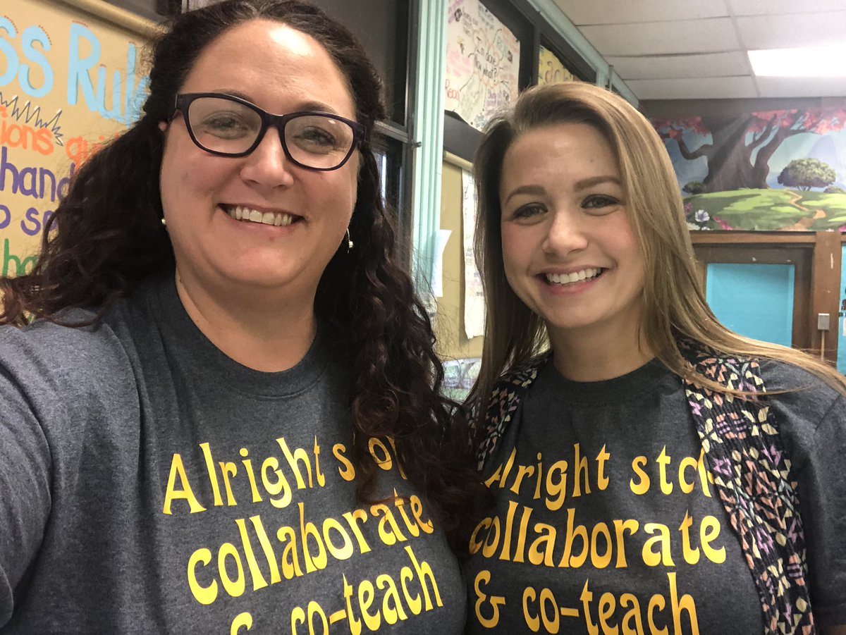 Alright stop, collaborate, and co-teach!   @ICTCollabCrew and I are loving our matching shirts from <a href="/readysetcoteach/">Ready•Set•Coteach (Allyson, John, & Ashley)</a>! <a href="/newburghschools/">Newburgh Schools</a> <a href="/NewburghTA/">NewburghTA</a> <a href="/lmbuon/">Lisa Buonanno</a> @BalmvilleAP @NewburghSup ICT rocks!