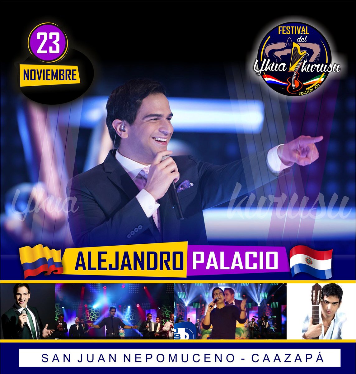 AlejoPalacio's tweet photo. ¡Mañana demostraremos, de la mano de Dios, que San Juan Nepomuceno también es #TerritorioAlejandrista! 🙏✨🇵🇾🎤🎶 ¿Están listos, familia? 🎉🇵🇾🎉 #ElÍdoloEnConcierto https://t.co/cWevsO3ZqI
