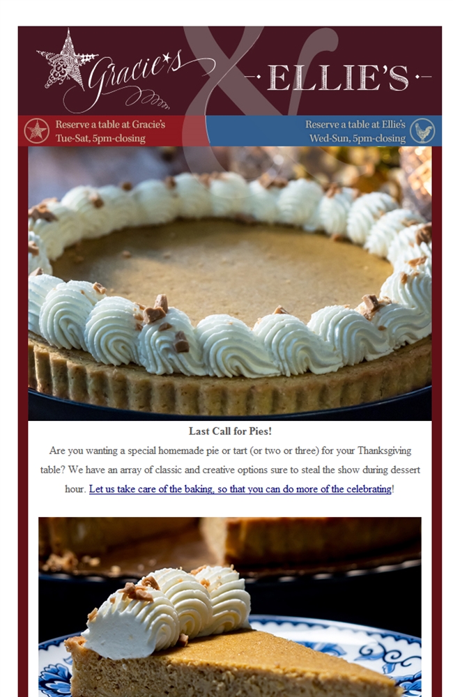 Last Call for Pies! bit.ly/2XL3ABP