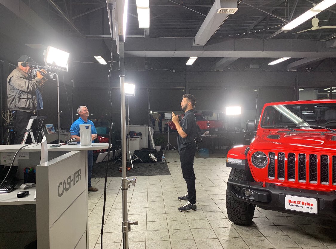 KVN_03's tweet photo. Prepping for my acting career with my guy Dan. Stay tuned! #KeepinItAwesome @DanOBrienAuto https://t.co/qjJ4MRQltO