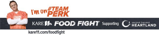 We are pumped to be #TeamPerk for the <a href="/kare11/">KARE 11</a> Food Fight benefitting <a href="/2harvest/">Second Harvest Heartland</a>. 2 ways to give: donate @ GiveMN.org/TeamPerk or bring food/money donations to <a href="/cubfoods/">cubfoods</a> in Oakdale on Tues.! Wanna join us <a href="/Edina_Realty/">Edina Realty</a> @RMRESULTS <a href="/CBBurnet/">CBRealtyMN/WI</a> <a href="/NorthstarMLS/">NorthstarMLS</a>? CC: <a href="/PerkatPlay/">Eric Perkins</a>