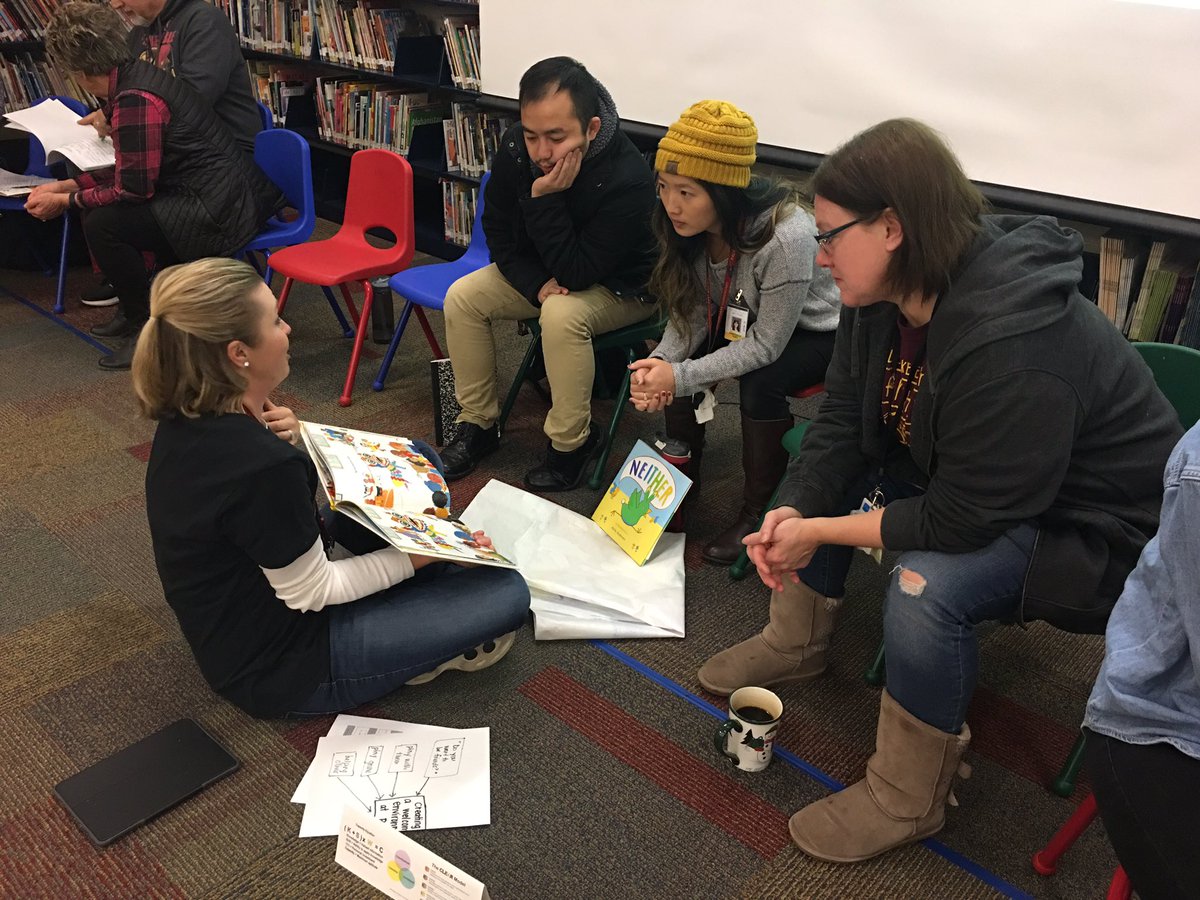 Another chance to share and collaborate for the Equity Book Project. I love seeing the CLEAR model   and NUA strategies come alive in the classrooms! <a href="/PalmerLakeElem/">Palmer Lake Elementary</a> #togetherwewill