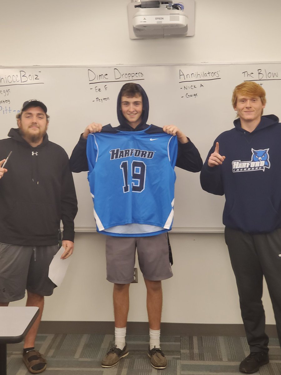 HarfordCC_MLax's tweet photo. With the 2nd Pick of the 2019 Turkey Bowl Draft, The Dime Droppers select...Ben Stuart!! https://t.co/4EUcyII0tI