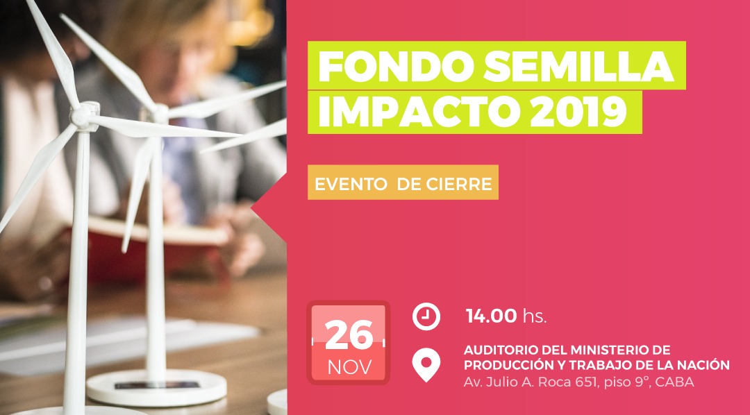 📌Participá del evento de cierre de #FondoSemillaImpacto donde vas a conocer los 7 ganadores de esta 1ra edición con foco en emprendimientos innovadores de triple impacto. Sumate 👉eventbrite.com.ar/e/fondo-semill…