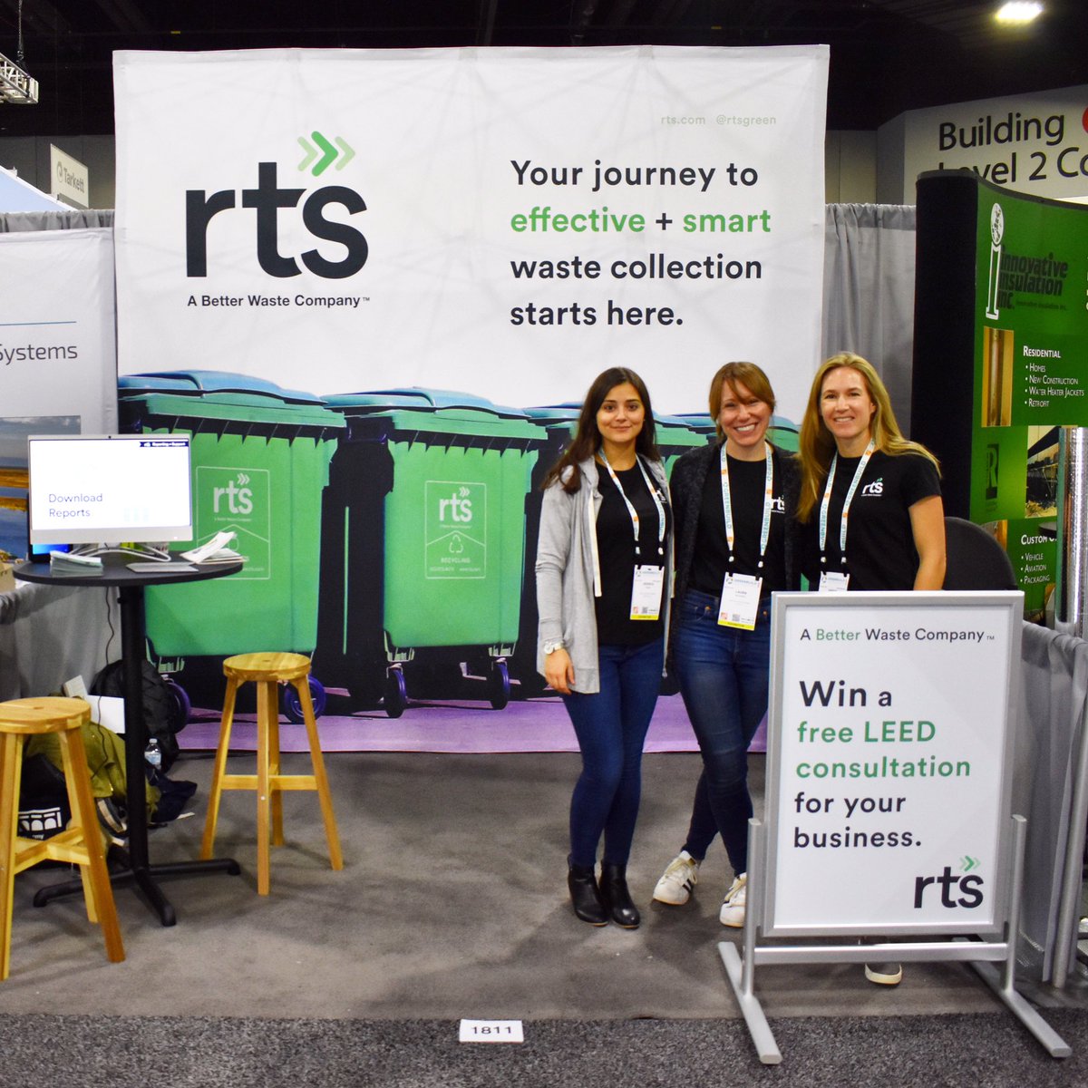 RTSGreen's tweet photo. Another successful @Greenbuild in the books! Thanks to all those that stopped by our booth, excited to connect and form new partnerships! #rts #RecycleTrackSystems #Greenbuild #Greenbuild2019 #Atlanta #GreenbuildAtlanta https://t.co/XKM3UTL8sp