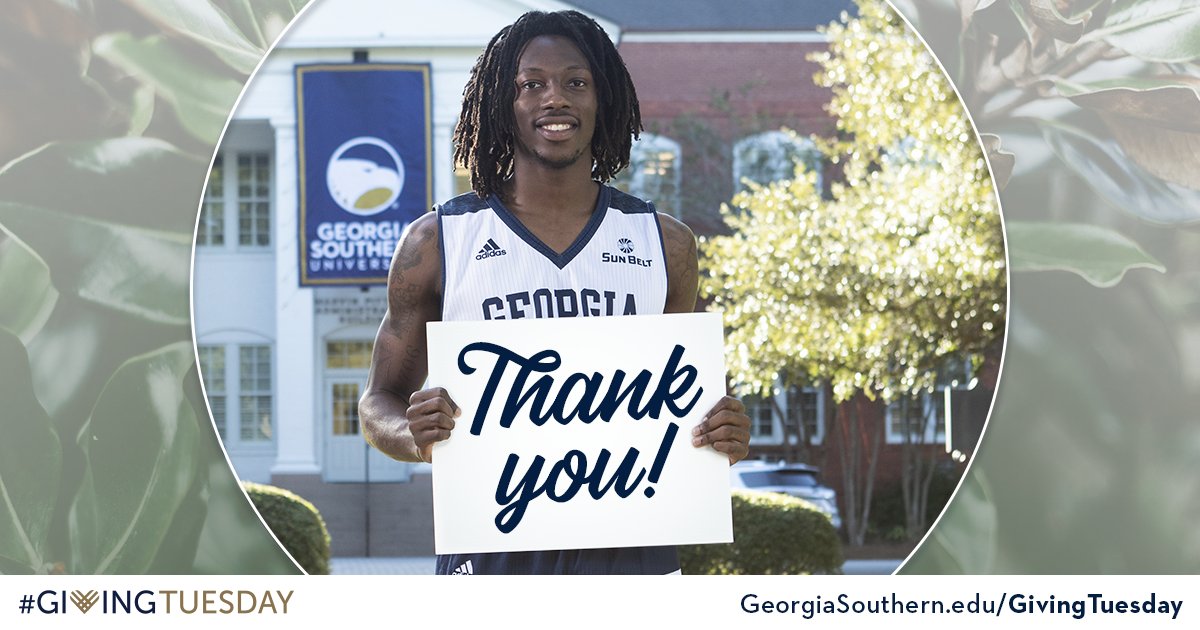 GSUAF's tweet photo. #TrueBlueThankYou you to @taydowns and @caityinyong for your early #GivingTuesday donations at https://t.co/B2U7ierm4D! We appreciate your commitment to support #GeorgiaSouthern student-athletes! #GiveToGrow https://t.co/mZABhvX0iL