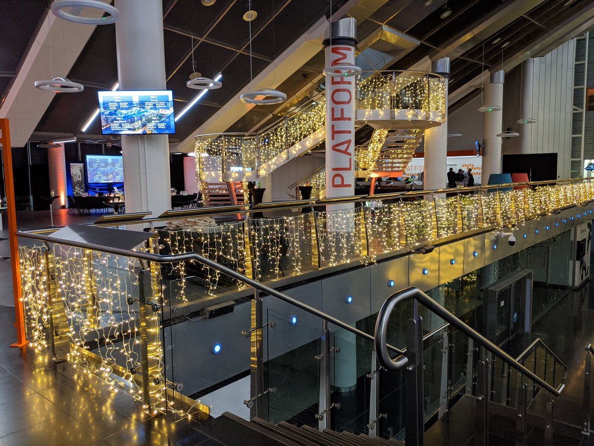 millenniumpoint's tweet photo. Look how cute our Platform space is looking tonight! All festive and sparkling ready for our #MPEvents #MPChristmas #Festive #famtrip 😍🎄🎅

#christmas #christmasdecor #MPChristmas #christmastree #festive #event #eventspace #MillenniumPoint #birmingham #venue #christmasvenue https://t.co/xTinIJHNvN