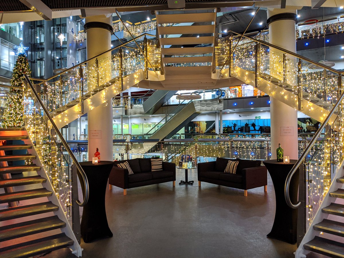 millenniumpoint's tweet photo. Look how cute our Platform space is looking tonight! All festive and sparkling ready for our #MPEvents #MPChristmas #Festive #famtrip 😍🎄🎅

#christmas #christmasdecor #MPChristmas #christmastree #festive #event #eventspace #MillenniumPoint #birmingham #venue #christmasvenue https://t.co/xTinIJHNvN