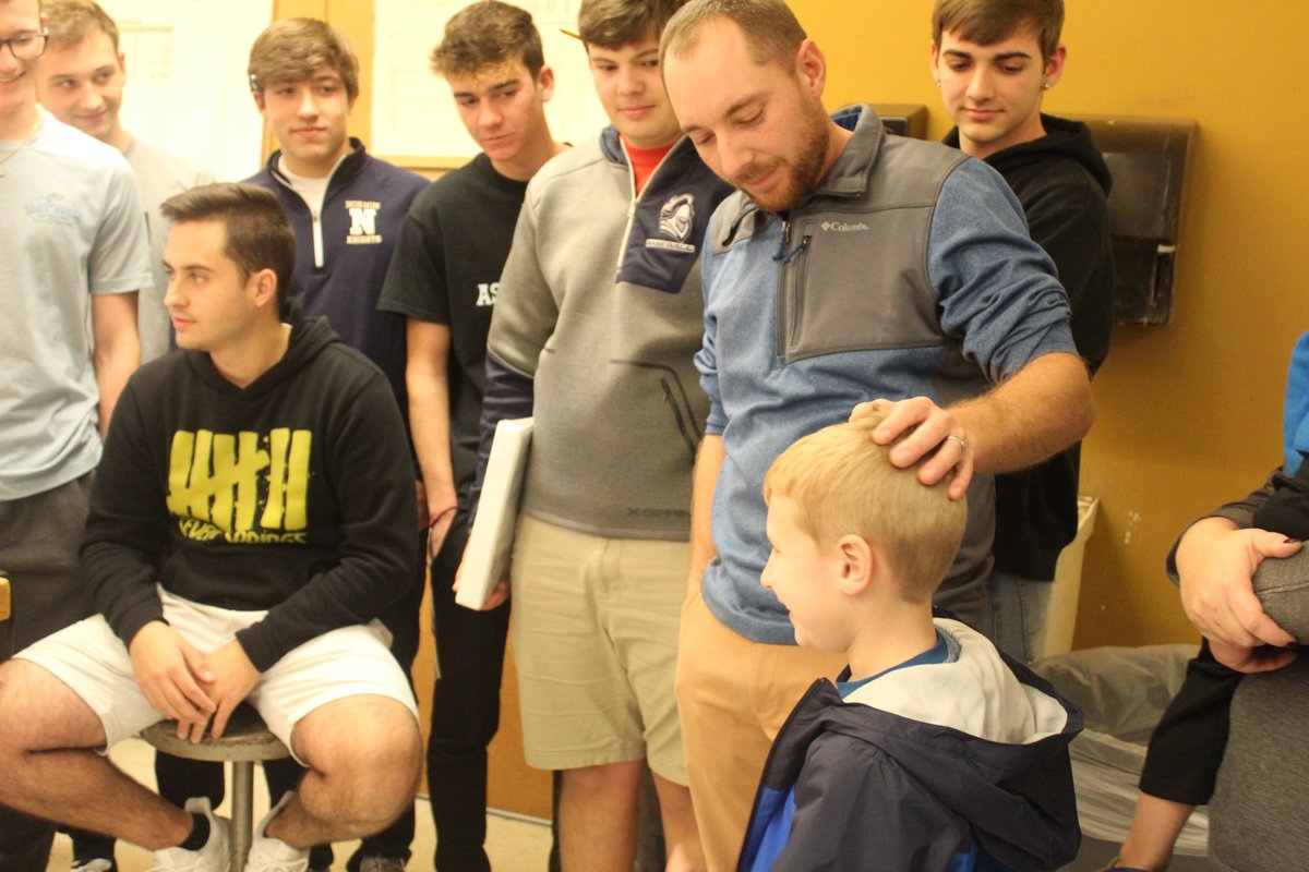 Students from Mr. Hribar's classes at Norwin HS collected money and donations to help make Christmas a little brighter for Mr. Hribar's son Jase, who is battling neuroblastoma cancer.  "We are very blessed to be part of the Norwin family," said Mr. Hribar. <a href="/NorwinSD/">Norwin School District</a>
