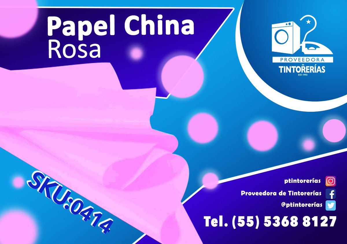 😱¿Te quedaste sin papel china?😱
¡Nosotros te ayudamos!
😎😎😎
¡Comunícate con nosotros, no te arrepentirás!

#FelizViernes #Tintorería #Planchaduría #Lavandería