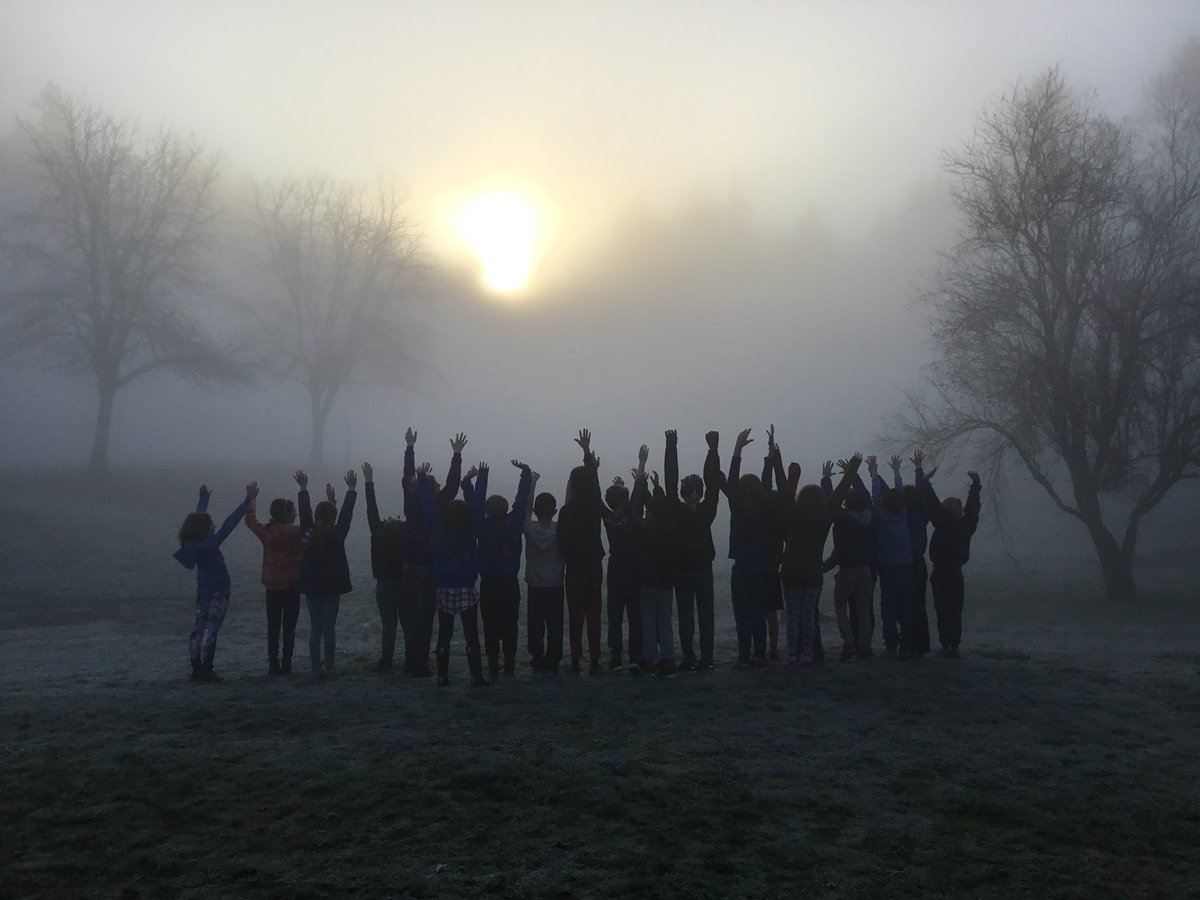 LCE1015's tweet photo. Thankful for this beautiful place to learn in. #outdoorlearning #prospectlake #justgetoutside #fallfog https://t.co/x0dfJZci4V