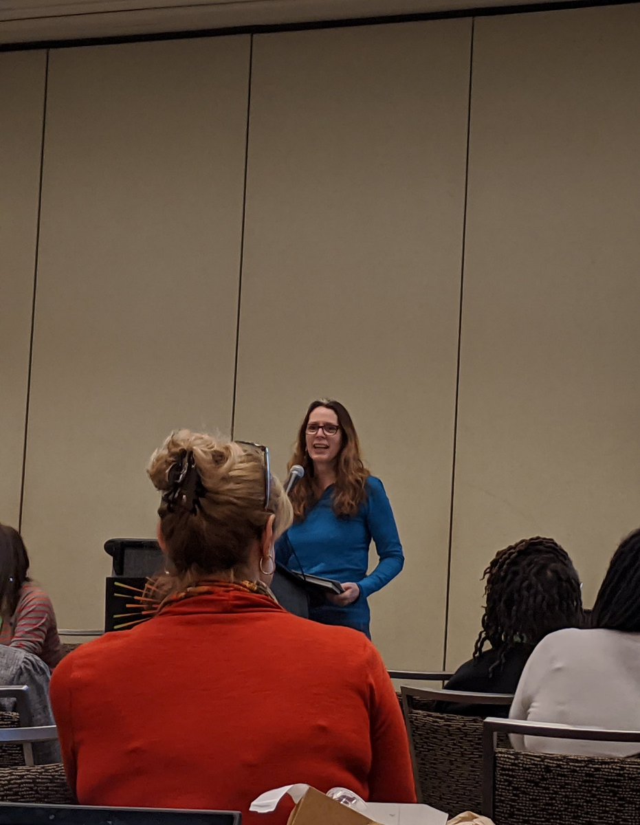 MrsJacobsen's tweet photo. Inspired listening to @halseanderson talk about her graphic novels #NCTE19 I can't wait to get ahold of these! https://t.co/xBIwfF27dR