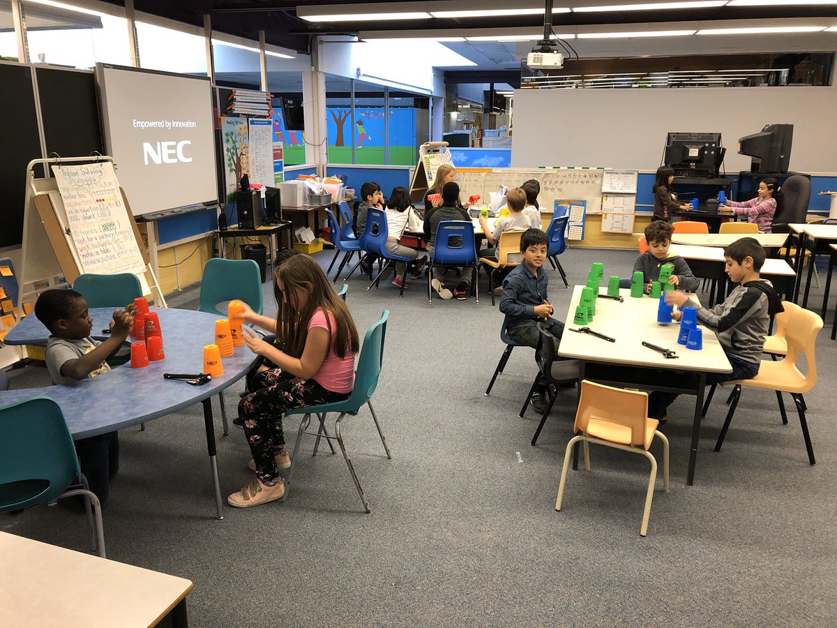 Cup stacking experts!
