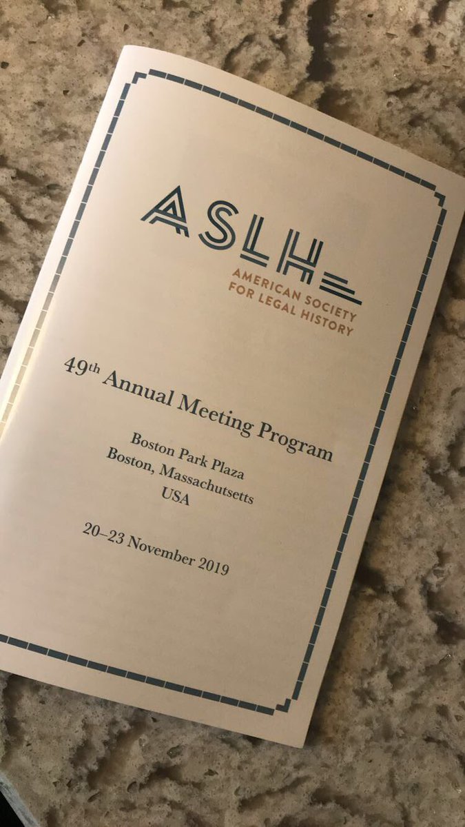 Excited for so many fascinating panels this weekend at #ASLH2019!
