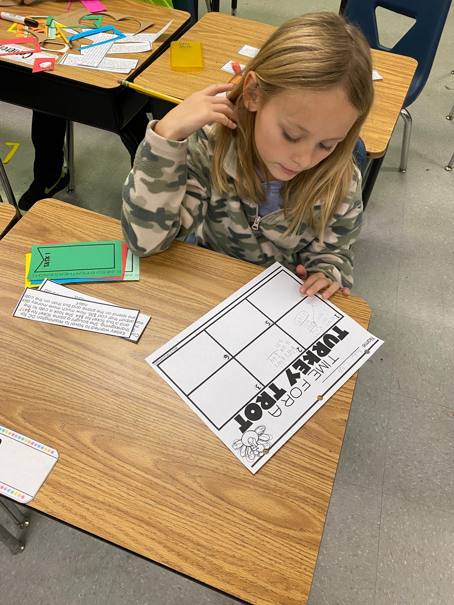 NKESsplash's tweet photo. Multistep Turkeys
Students in Mrs.Bowles class practiced real word multistep word problems for addition subtraction and multiplication. For each question the students answered, they earned a piece to make their turkey. #engagement #artinmath #realwordapplication https://t.co/Pga9h9mJCa