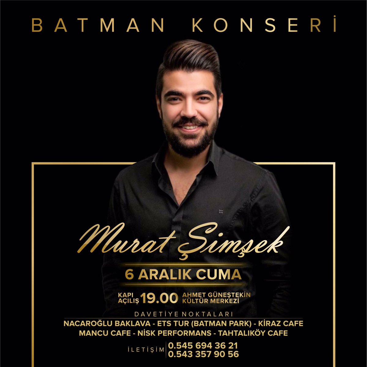 msimsekofficial's tweet photo. Uzun bir aradan sonra kavuşuyoruz💙
6 Aralık Cuma Batman💐
🏤Ahmet Güneştekin Kültür Merkezi
Keyifli Bir Akşam Geçirmek Dileğiyle🙏🏻
Sevgilerimle🌼 #batman https://t.co/c7i44Oo0Um