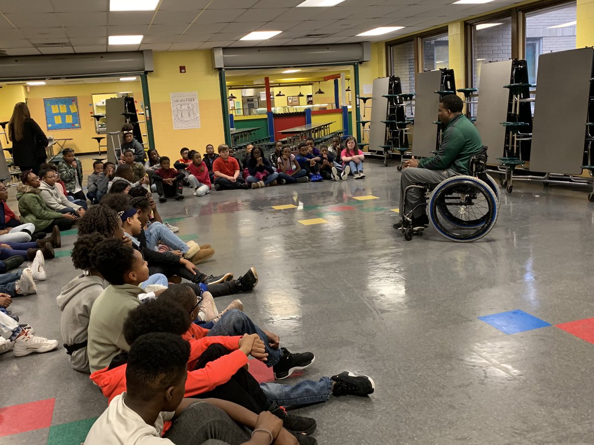 pleasantgrovees's tweet photo. “You get to write your story!” Thank you @InspiredbyTA for inspiring our 6th graders! @JEFCOED https://t.co/2XkstpMQRq
