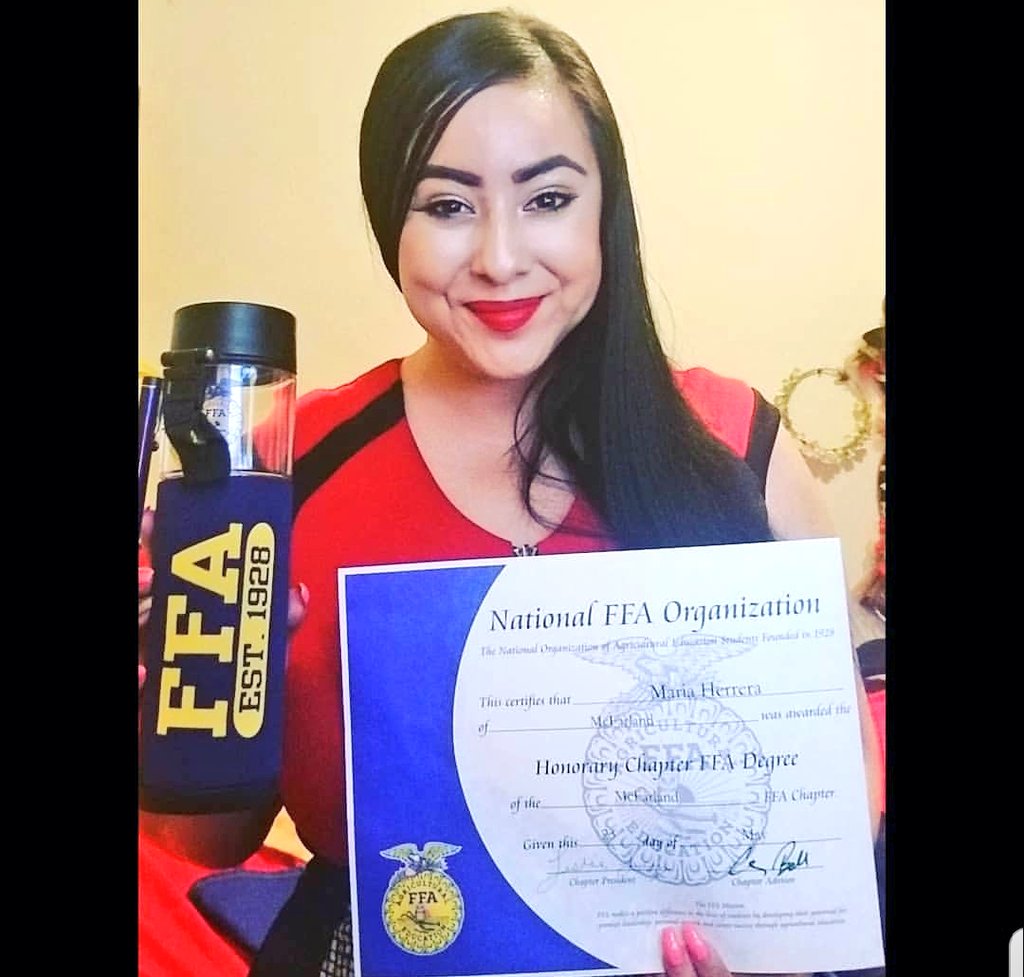 Thank you National FFA Organization! Awarded an honorary chapter degree thanks to our amazing students!! #SoProud #ffa #agriculture #ag #CTE #education