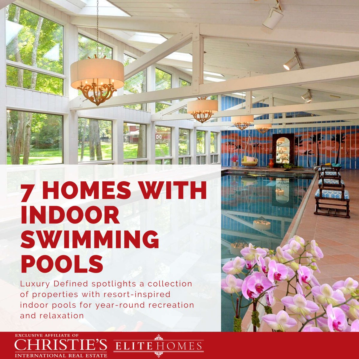 The winter won't keep you from enjoying the summer fun, in these 7 beautiful homes with indoor pools! 
christiesrealestate.com/blog/the-world…
💎
#elitehomes #luxury #RealEstate #realtor #realty #investment #home #housing #listing #justlisted #christies #christiesrealestate #christieshomes