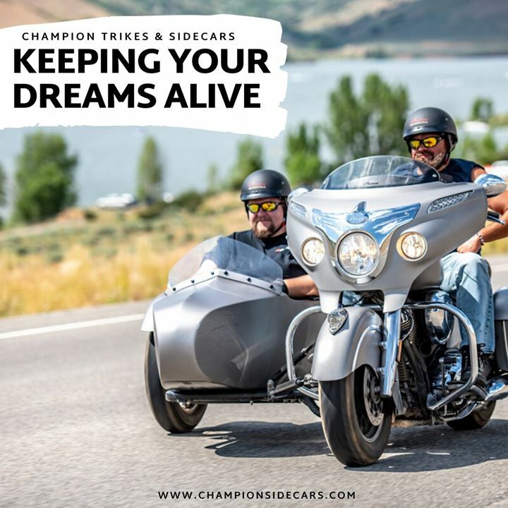 Champion Sidecars &amp; Trikes and  ift.tt/1hAdNGW 714-847-0949 ext 103 or 800-875-0949 bills@championsidecars.com