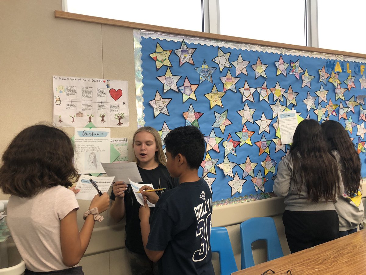 Ms_Castro_'s tweet photo. @maestramendoza Today I implemented the question trail activity that I learned about during #projectamp ! My students were super excited about this activity and enjoyed following the βtrailβ of questions. Such a great alternative authentic assessment! @AISMatadors @AIS_Principal https://t.co/vwSWpgLfUp