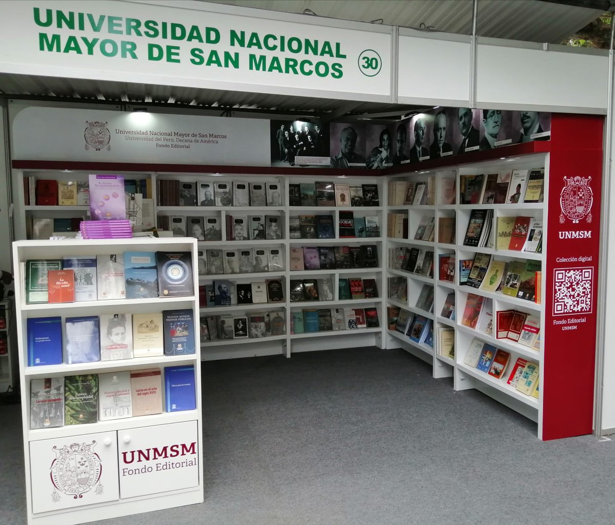 FondoEditUNMSM's tweet photo. ¡Hoy inicia la Feria del #Libro Ricardo Palma!
Los esperamos en el #Stand30.
Tenemos novedades y descuentos en libros de arte, literatura, sociología, historia, antropología, medicina y mucho más.
#FondoEditorialUNMSM #40FeriaRicardoPalma #RenovandoTradiciones #UNMSM @UNMSM_ https://t.co/7558w80mcZ