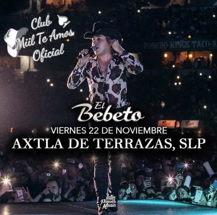 bbthas_Chiapas's tweet photo. Hoy viernes 22 de Noviembre 🎉
@El_Bebeto 🎤 y su Banda TyL 🎺 se presentarán en Axtla de Terrazas, SLP🎊❤
¡No faltes! 😊

#MiPersonaPreferida #TeamMTA2211
@Club_MilTeAmos 
@latinpowermusic https://t.co/L4GMoRie4o
