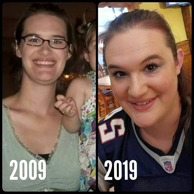 Valandrah's tweet photo. Sometimes the extra 70 lbs doesn't look so bad. Also, I don't know if you see it- but I see a much happier woman in the right picture; the right is just a smile.
#healthy #happy #lookscanbedecieving https://t.co/rUtugUhSHn https://t.co/SiJFXbbGXw