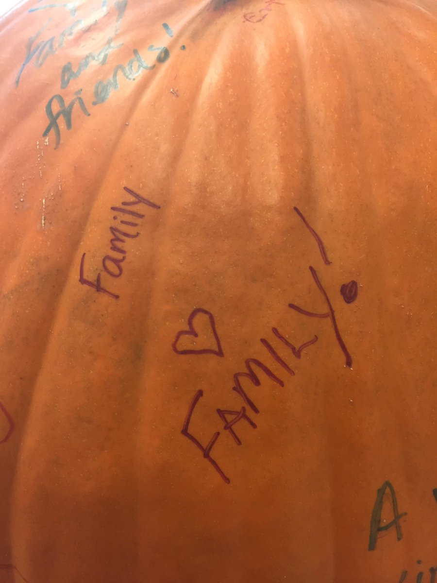What are you grateful for? Family and friends? Your PTA? Today? #gratitudepumpkin #slsdproud