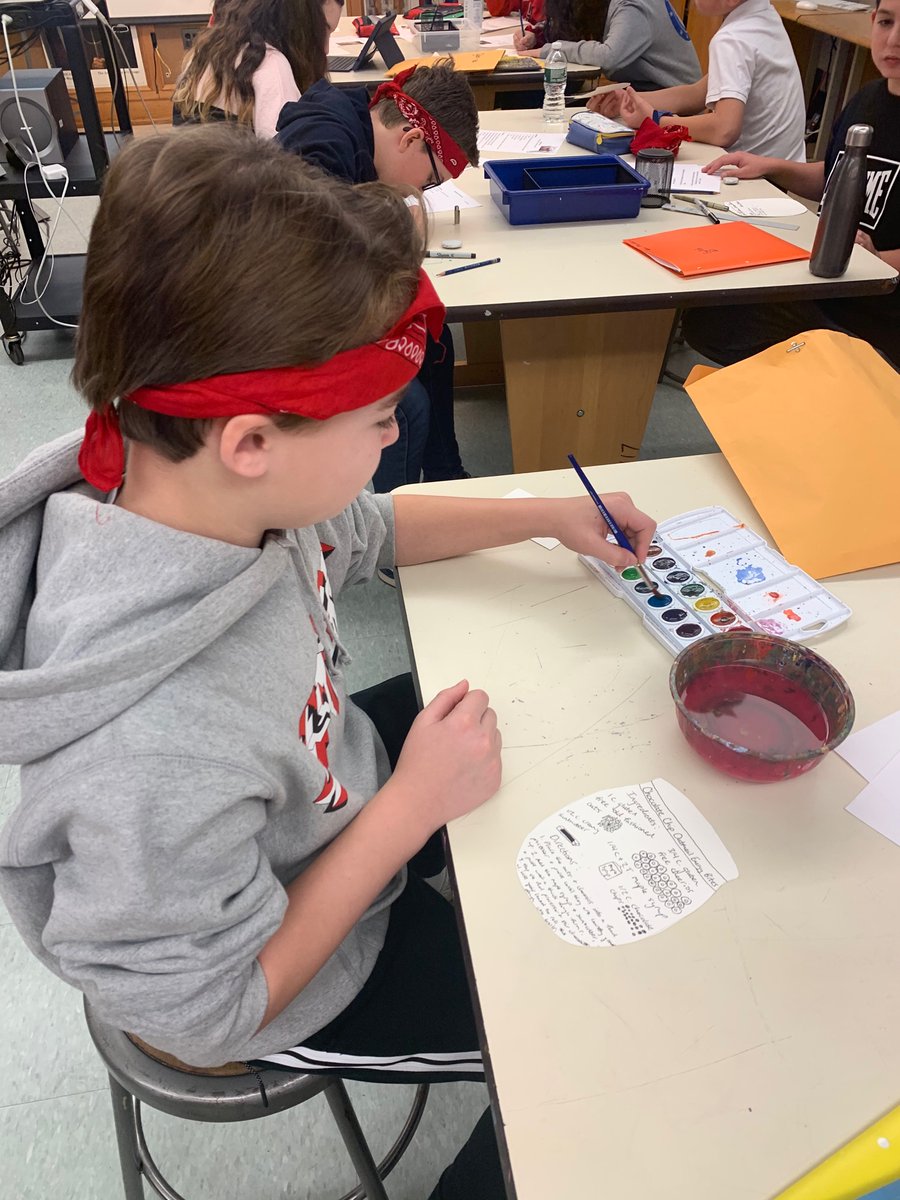 j_fass's tweet photo. 8th graders participated in @studentsrebuild #thehungerchallenge in art for Human Rights Day! #scarsdalemspride https://t.co/xwXdJCNpHp