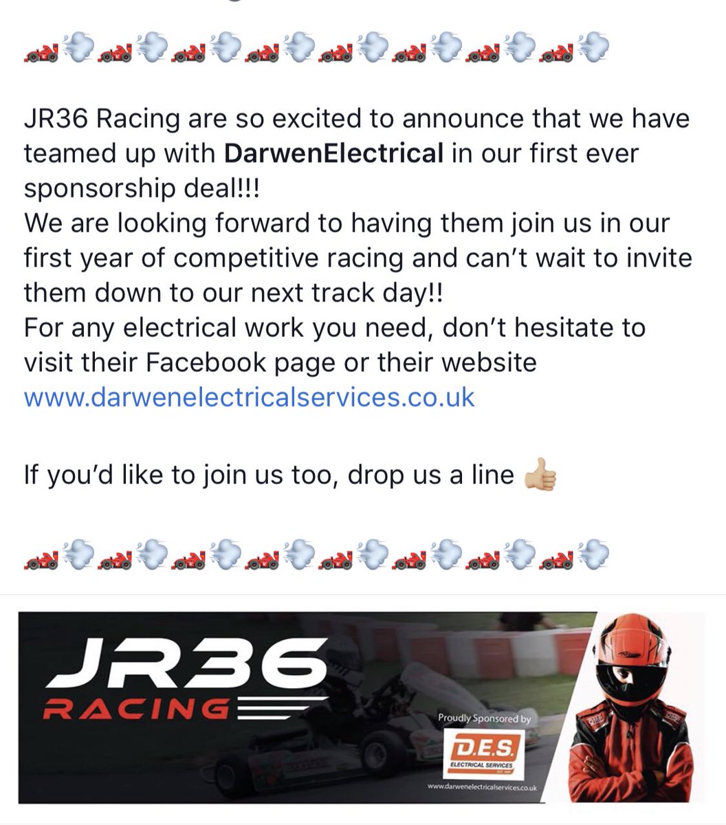 Over the moon to have my first sponsor on board! If you fancy getting involved and getting your business seen by over 15,000 on the regular then DM me!!
