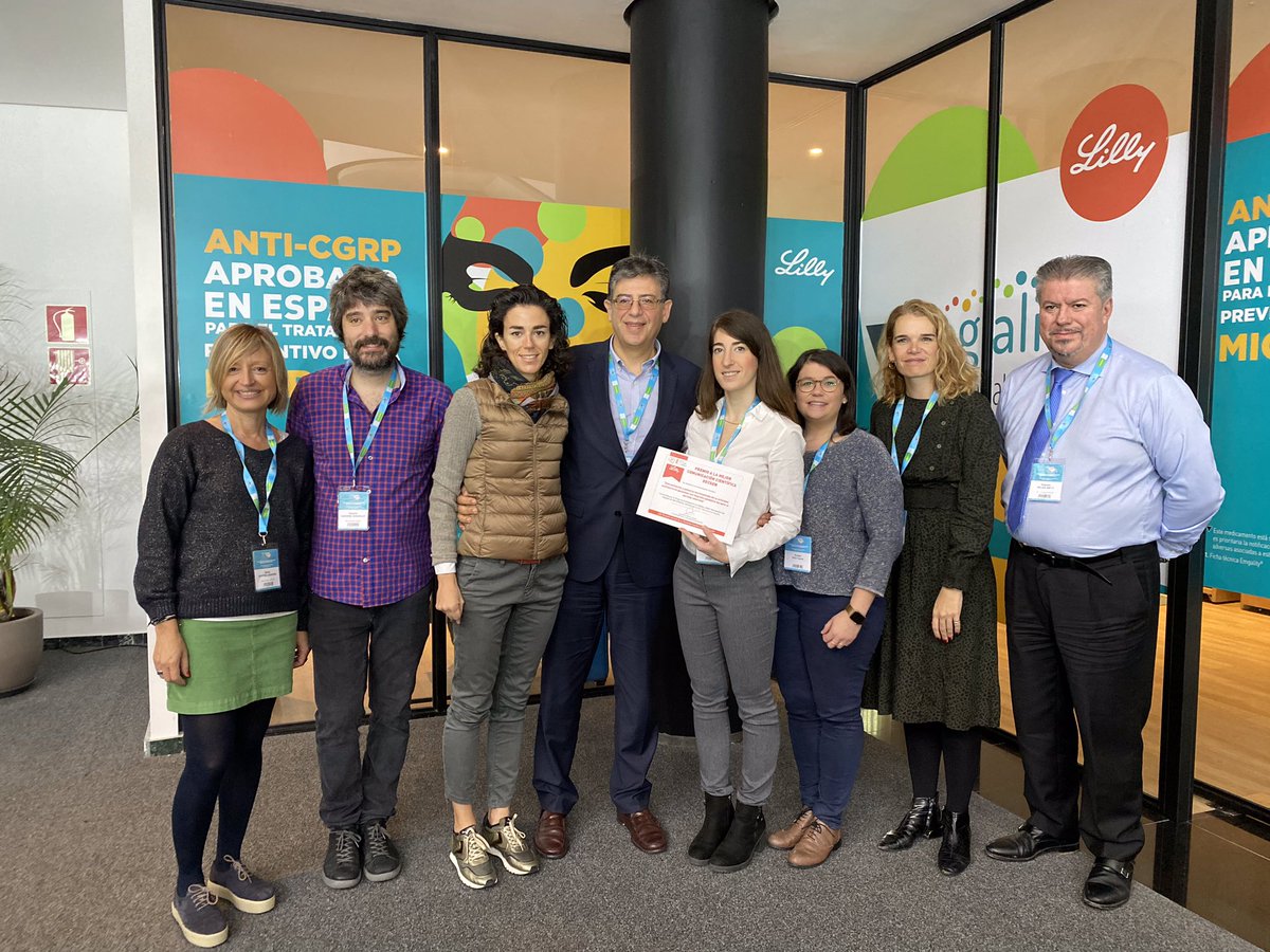 AdaptiveBrain's tweet photo. Very proud to have received the award for the best scientific communication in #headache, presented by @amartimarca, at the annual reunion of the #SEN. An excellent way to recognize the hard work of our #research team! @ppozorosich @vallhebron #raSEN2019 #GECSEN https://t.co/rILlQ31GZN