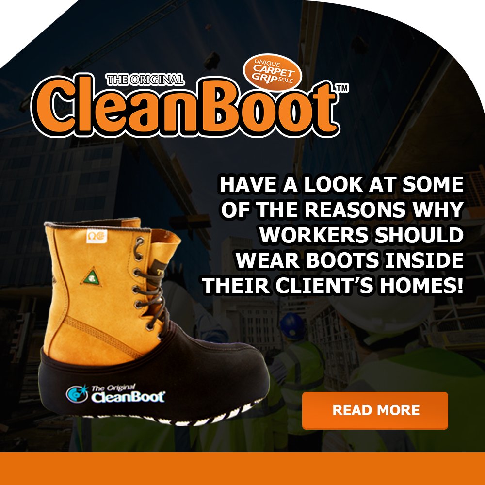thecleanbootau's tweet image. Have a look at some of the reasons why workers should wear boots inside their client’s homes! bit.ly/32c3nZa

#workersboot #boots #footwear #safety #overshoes #cleanshoes #cleanboot #theoriginalcleanboot