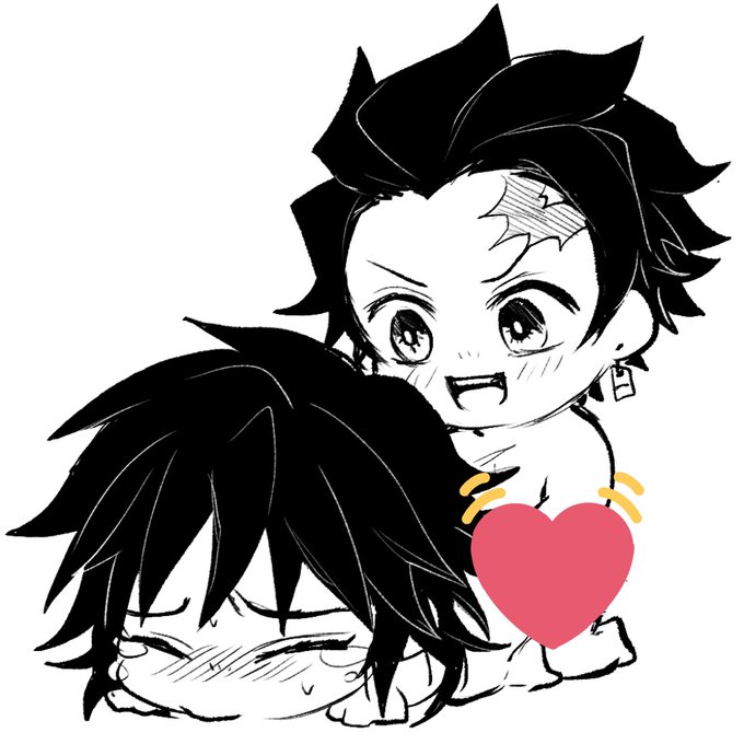 ムスビさんがTwitterに投稿した竈門炭治郎(鬼滅の刃)のイラスト。