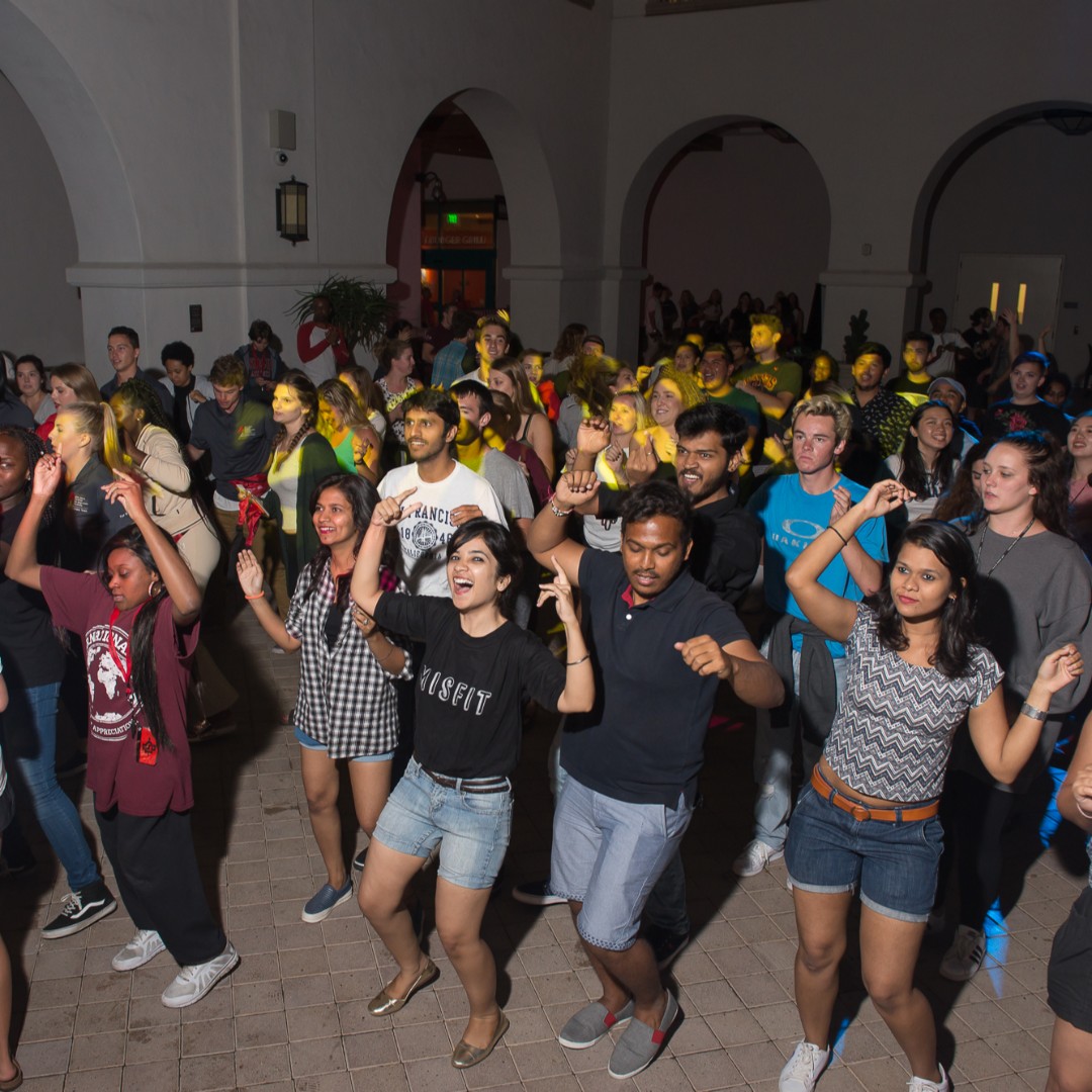 aztecnightssdsu's tweet photo. Dancing is a great stress reliever! 
#AztecNights #Dance #Stressrelief #GoAztecs #SDSU #fridayfeeling https://t.co/WHEmc1gu4G