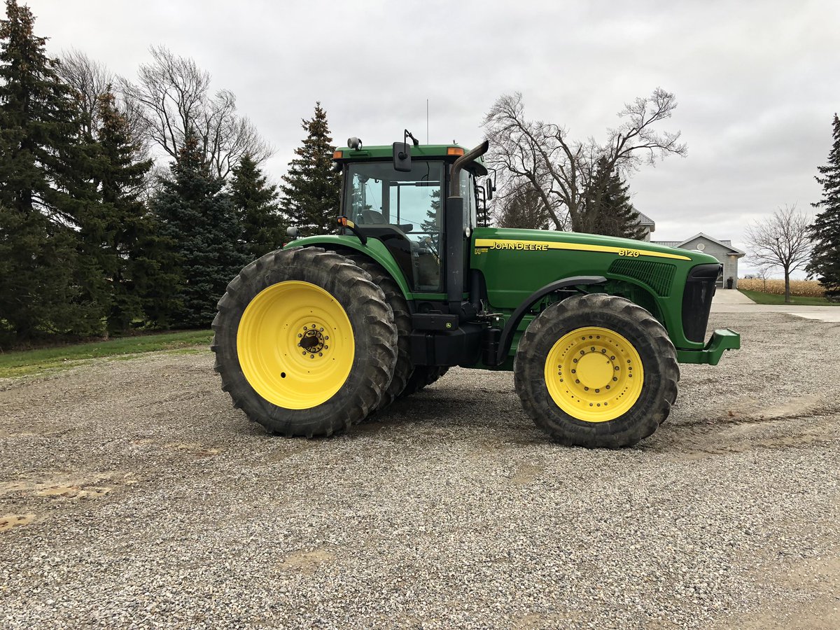 dietrich_ed's tweet photo. FOR SALE - JD 8120 - 5523Hrs - Active seat, HID lights, Valved for JD autosteer+ harness ,4 SCVs, powerbeyond w loadsense, Airbrakes, etc,
480/80/50 mich rears 90% - 
fronts 480/70/34 Mich 40%- serviced up, always shedded Excellent shape 
$123,500 🇨🇦 OBO
Call or txt 519-871-4830 https://t.co/AGMUiQjKCB