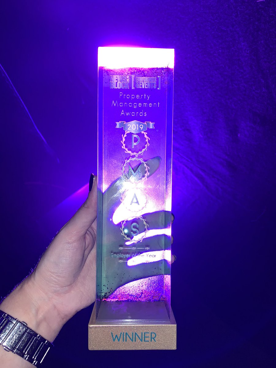 Woo Hoo! We won Employer of the Year at this years #NOTBPMAS super excited!