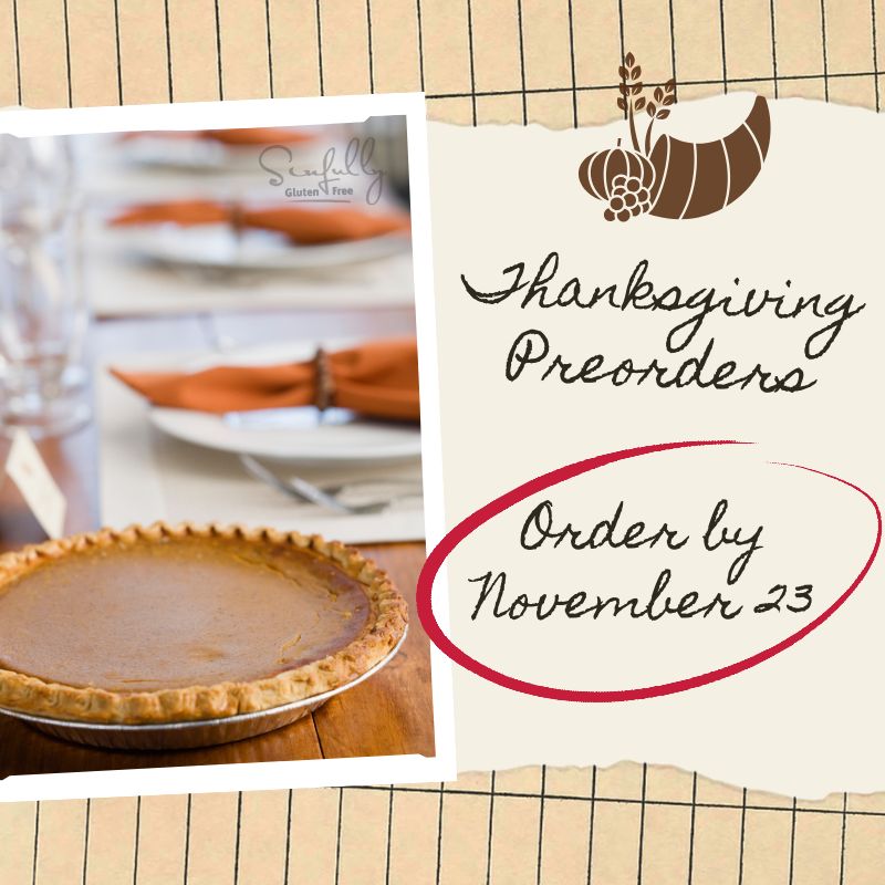 SinfullyGF's tweet image. Give 'em pumpkin to talk about 🥧 LAST CHANCE for #Thanksgiving preorders!

#GlutenFreePie, crusts, bread cubes, dinner &amp;amp; cinnamon rolls

Call (937) 433-1044 by 9pm; pickup 11/26-27 #GlutenFreeDayton