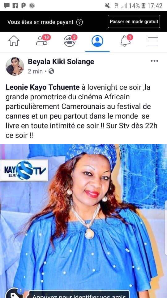 KayoLeonie's tweet photo. #LEONIE KAYO CE SOIR DE 22H00-24H00 🇨🇲 À LA TÉLÉVISION CAMEROUNAISE STV #LOVE NIGHT DE #BEYALA KIKI SOLANGE
À NE PAS RATER❗️ https://t.co/SuSYqxm13J