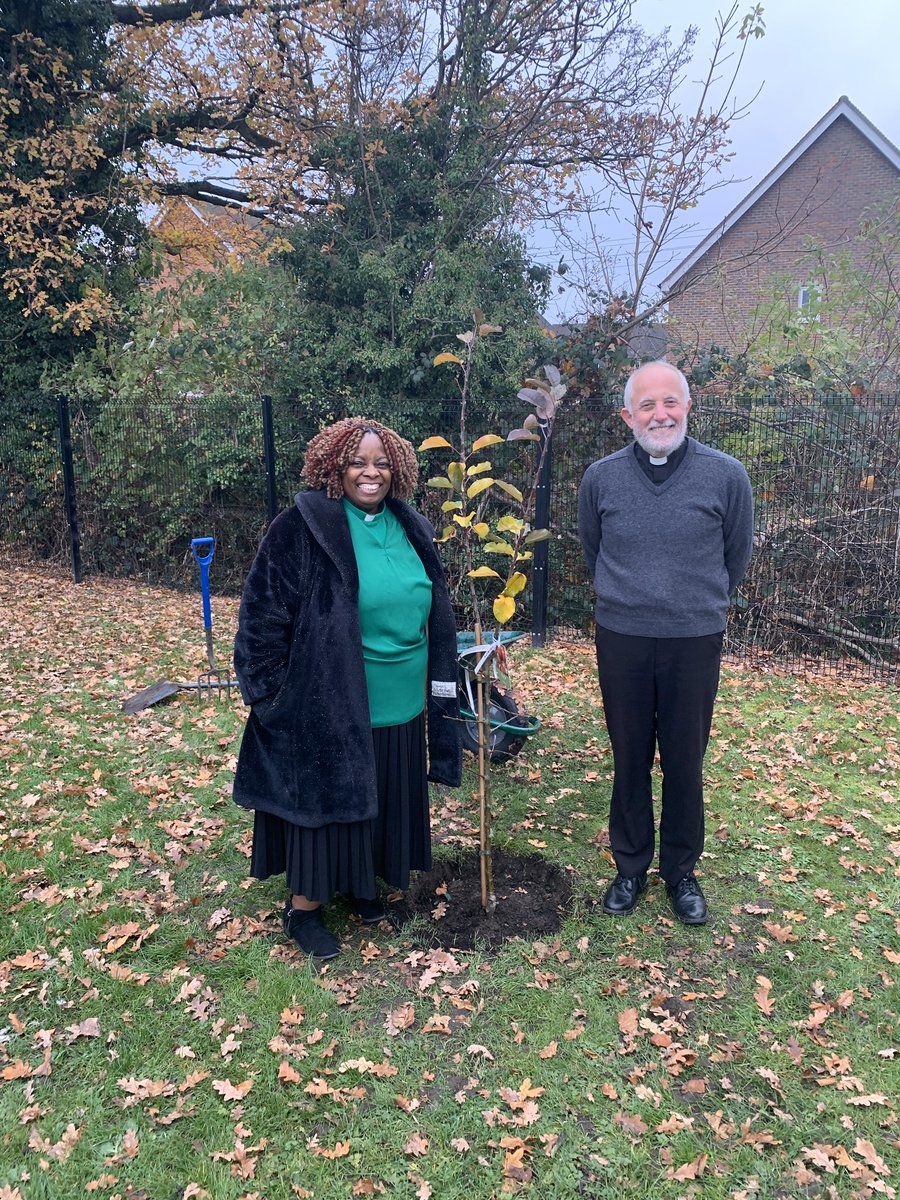 marthamutikani's tweet photo. Awesome to witness @AndrewCunningto Acting Archdeacon planting a treat at our parish church school #Trinityoaks Horley. https://t.co/vgEMQcmllB