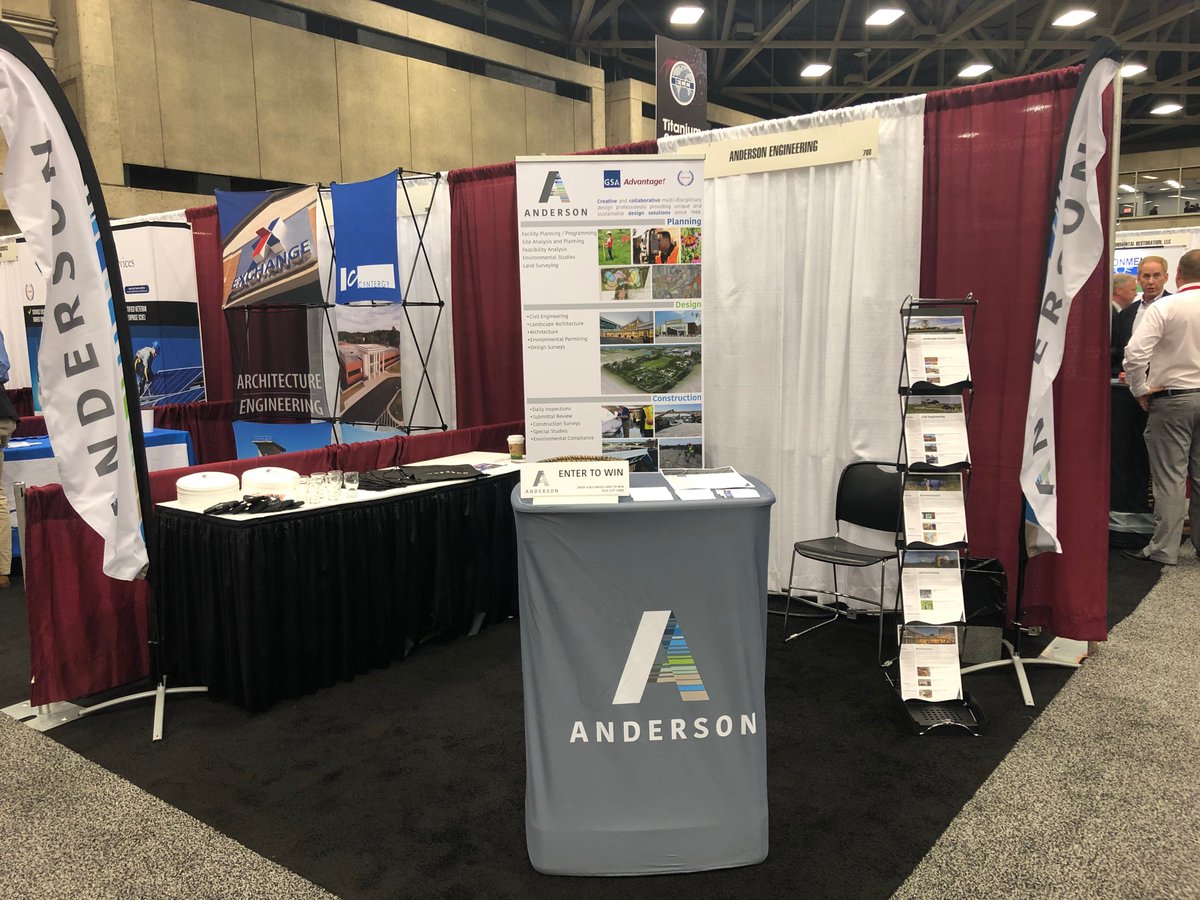 AndersonMNLLC's tweet photo. Anderson Engineering exhibiting and wrapping up final day of Federal SAME / SBC Conference in Dallas, TX.   Nearly 4,000 attendees, 400+ exhibitors, fantastic energy, diverse learning sessions with dozens of Federal Agencies, all anchored in good old Texas hospitality!
#samesbc19 https://t.co/abVTg0AX3v