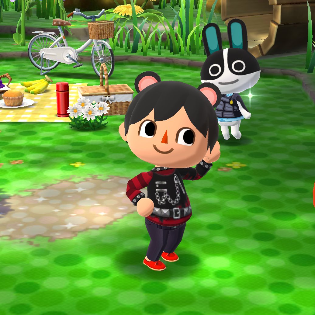 markiecrossing's tweet photo. ✾ this is markie’s favorite part of his camp! markie also got a new look! what do you think about it?✨🌱 https://t.co/LYsEEA9qIL