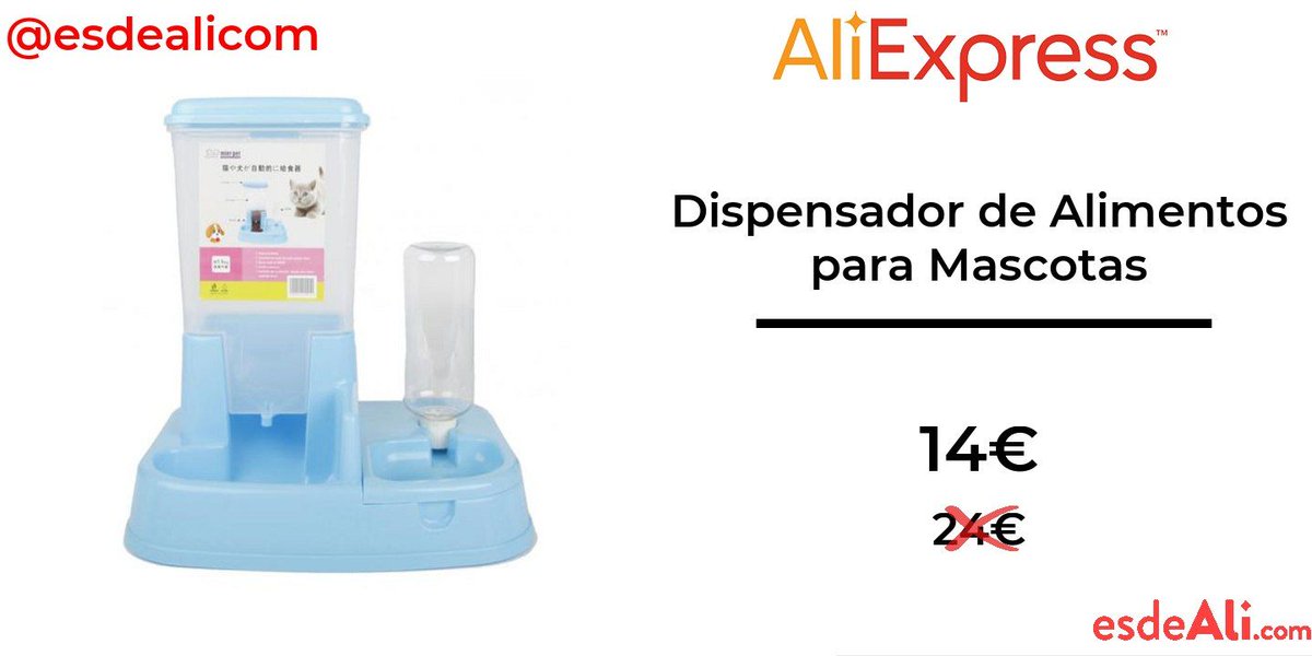 esdeali's tweet photo. 🐶 Dispensador de Alimentos para Mascotas 🐱

¿Tienes que irte de viaje y te preocupa que tu mascota se quede sin agua o comida? Gracias a este dispensador automático podrás tener la tranquilidad de que a tu mascota no le va a faltar de nada.

🔗 https://t.co/wnGOl5v5VK https://t.co/XRtpOdCm3W
