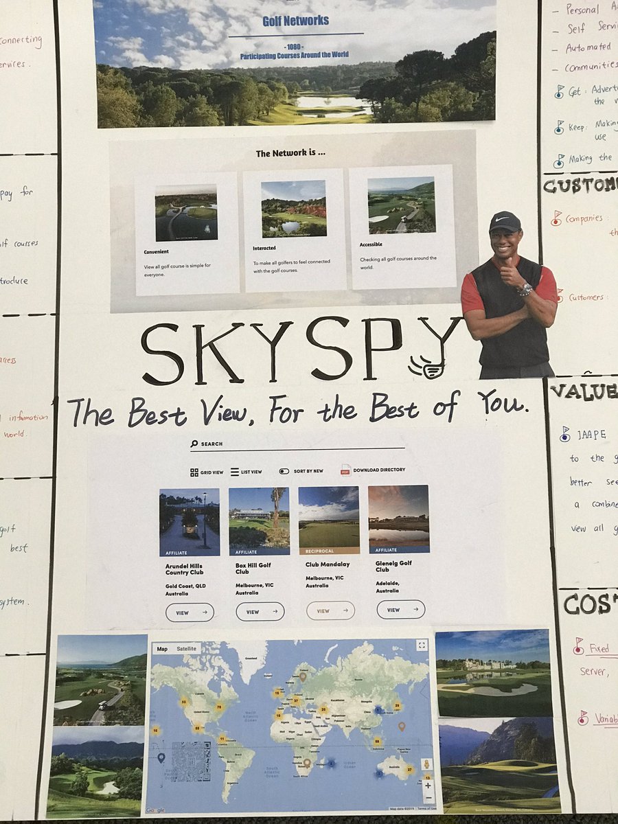 Bullisentrep's tweet photo. Shout out to Bryan Tan and team SkySpy for winning the best business design in Mrs. ANTOKAS Entrepreneurship class. Looking forward to usin g SkySpy one day to improve my golf game! https://t.co/oSklumGS0v
