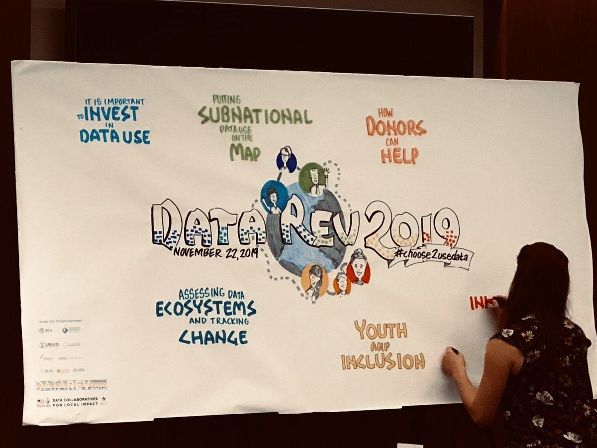 Akhandataa's tweet photo. Data Revolution IS visual ... Wonderfully creative end to 3 days of #DataRev2019 packed with learning, sharing, and collaborating ...
#WhatWorks
#VisualNoteTaking
#Data
#OpenData
#WorkInProgess
#GlobalDev
#LocalImpact
#DCLI https://t.co/e1RIgJu5be