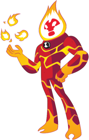 heatblast:w a r m made of rocks just as much as he is fire but everyone calls him the fire guy looks pretty dangerous to have around tbh but i still like him fire/boi