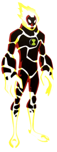 heatblast:w a r m made of rocks just as much as he is fire but everyone calls him the fire guy looks pretty dangerous to have around tbh but i still like him fire/boi