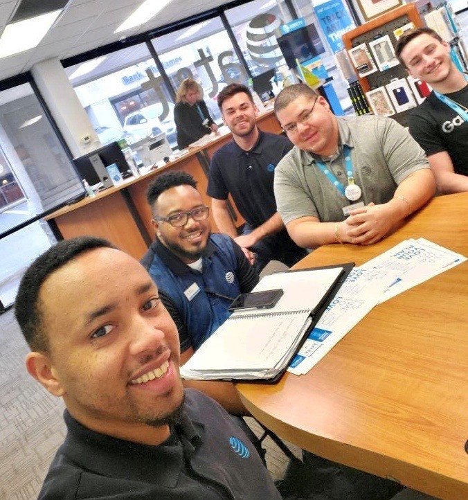 Now that's an engaged team! Our AT&amp;T sellers, area and district managers all together to conquer the blitz! Come see these #SmallBusiness pros at Electrid Rd, Martinsville, Orange Ave, and Promenade Park/Roanoke in Virginia! #FieldMarketingNation #ATTBizLife