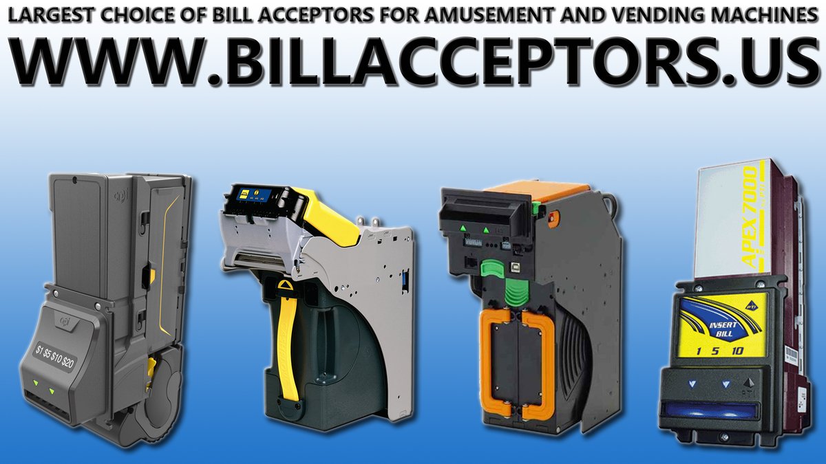 endtrading's tweet photo. Check out HUGE choice of #billacceptors for #gaming #amusement or #vending on our #amusementsupply webshop
#pyramidtechnologies #mei #jcm #cashcode #innovativetechnology #billvalidator #billacceptor #stacker #upstacker #downstacker #stackerless
https://t.co/BUTh2ruheO https://t.co/ToddEUZnaA